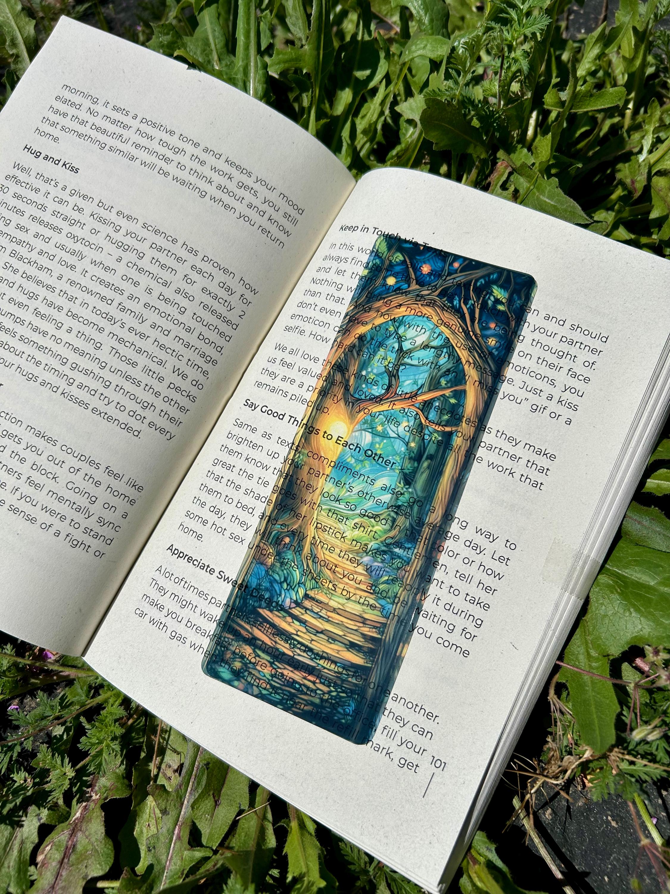 Mystical Forest Bookmark – Enchanted Woodland, Magical Nature Bookmark - Reading Gift For Teens Magical Bookmarks