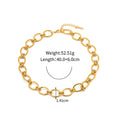 18K gold chain design simple and elegant necklace Vera Lux