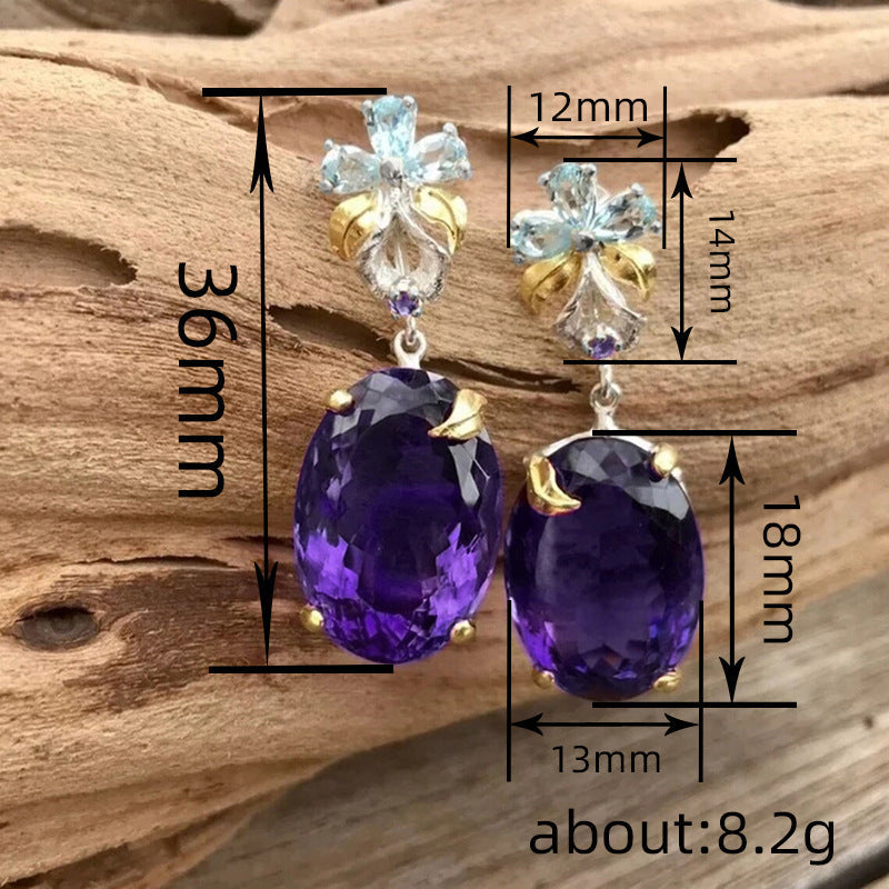 Luxury Floral Earrings For Women Stylish Light Luxury Design Vera Lux