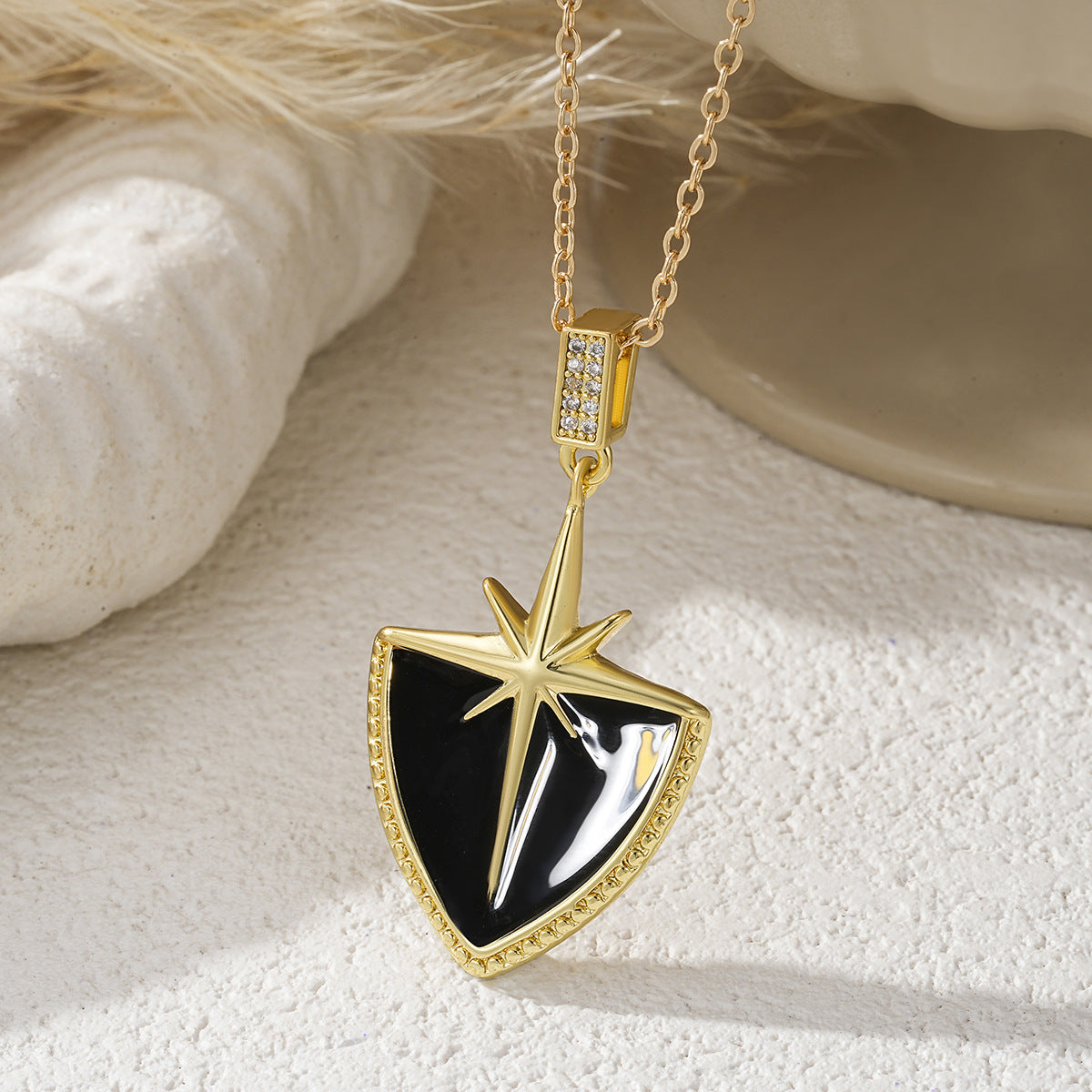 Creative Personalized Eight-Pointed Star Cross Necklace Vera Lux