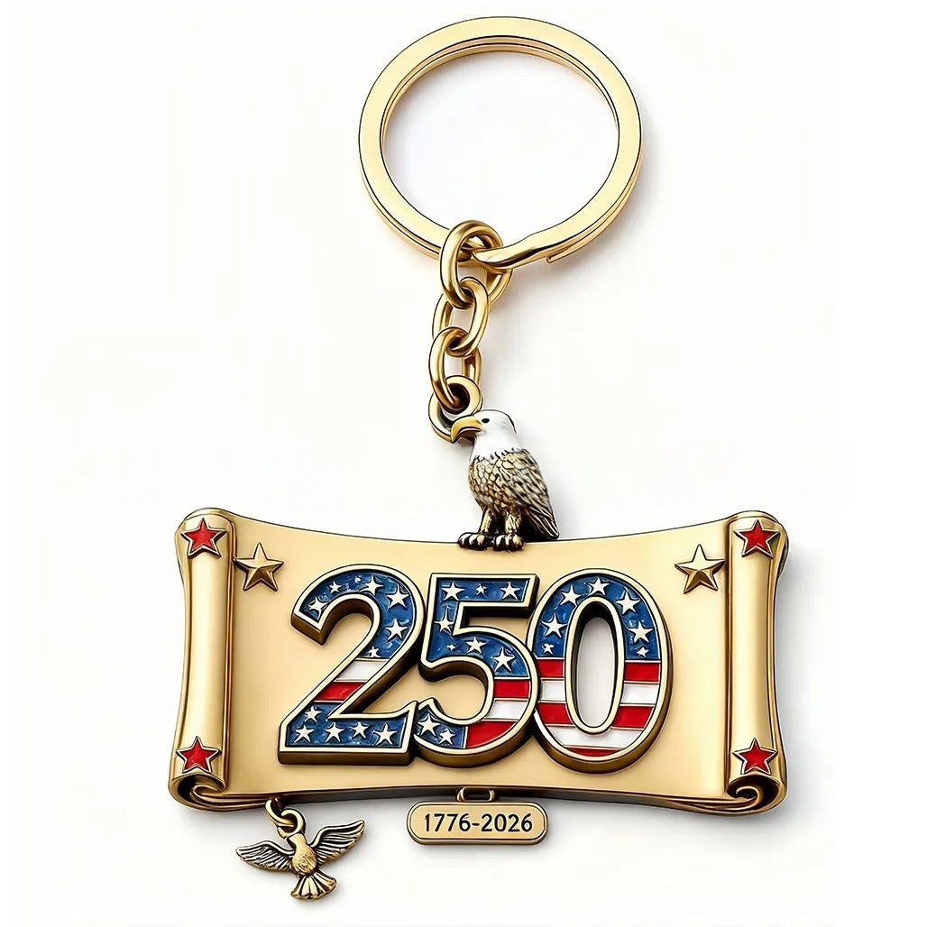 250th Anniversary Medal 2D Acrylic Keychain Pendant Vera Lux