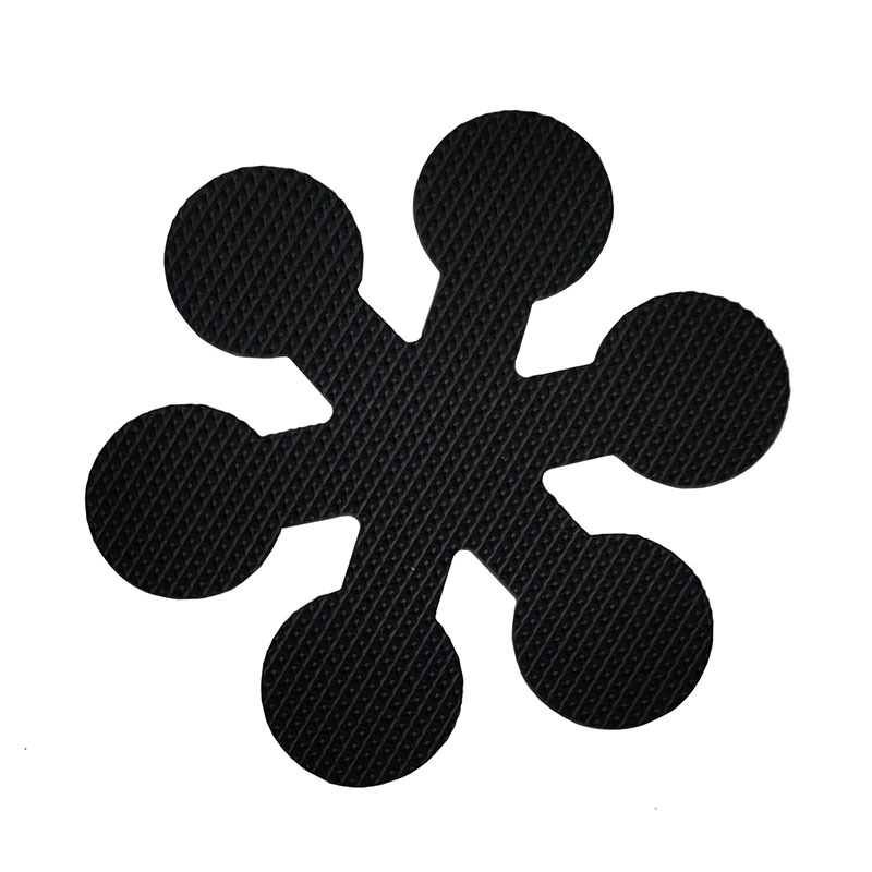 Anti-slip sticker-Snowflake-Black-8 * 8cm-with black scraper-PEVA-12 pieces Vera Lux
