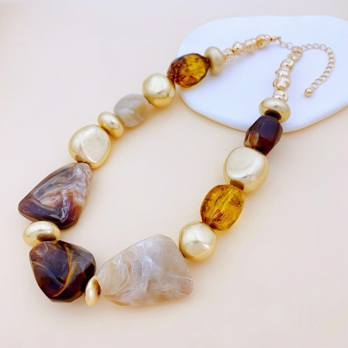 Irregular Acrylic Statement Necklace Collection Vera Lux