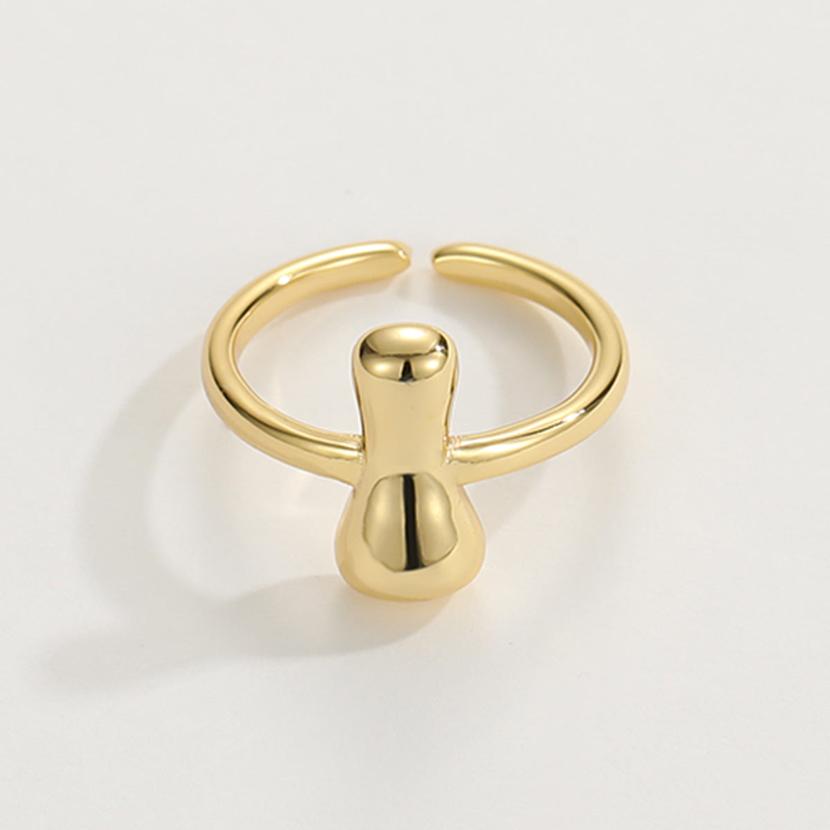 Adjustable English Letter Ring With Adjustable Opening Vera Lux