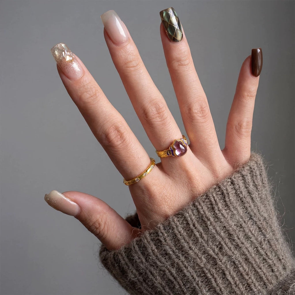 Chinese-style Exquisite Enamel Ice-clear Ring Vera Lux