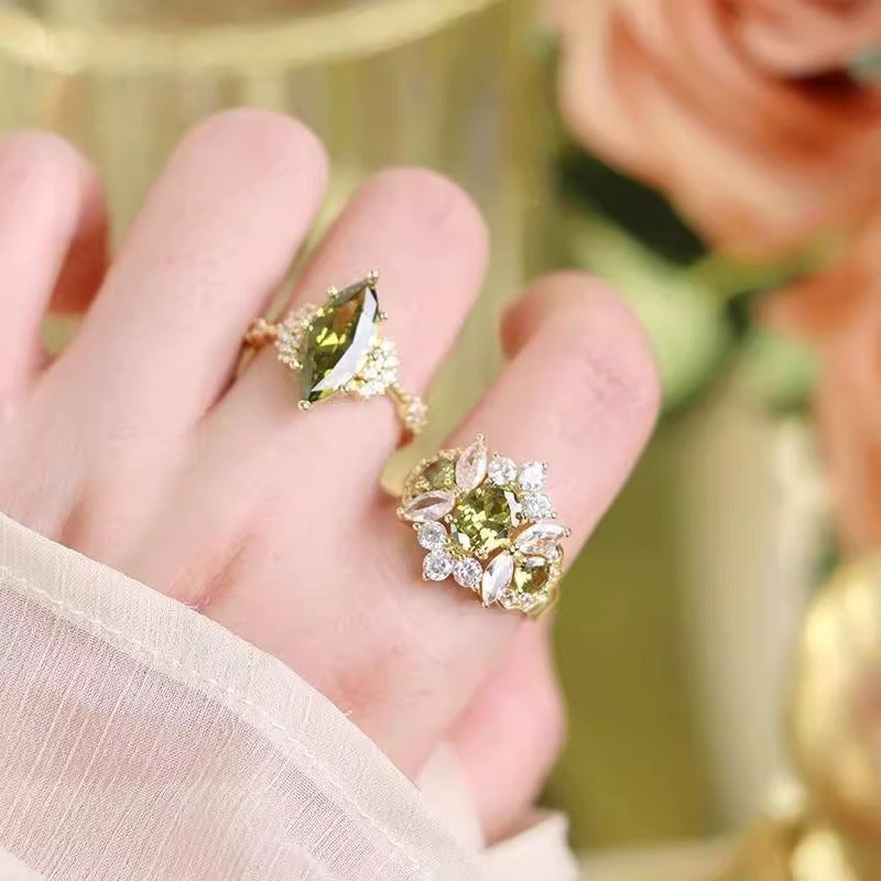 Alloy Electroplated Vintage Oval Open Ring, Unisex Jewelry Vera Lux