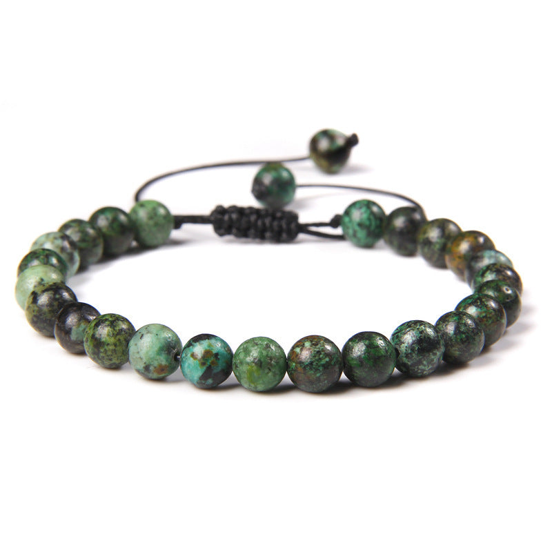 6mm Natural Stone Beads Womens Bracelet Yoga Energy Sports Vera Lux