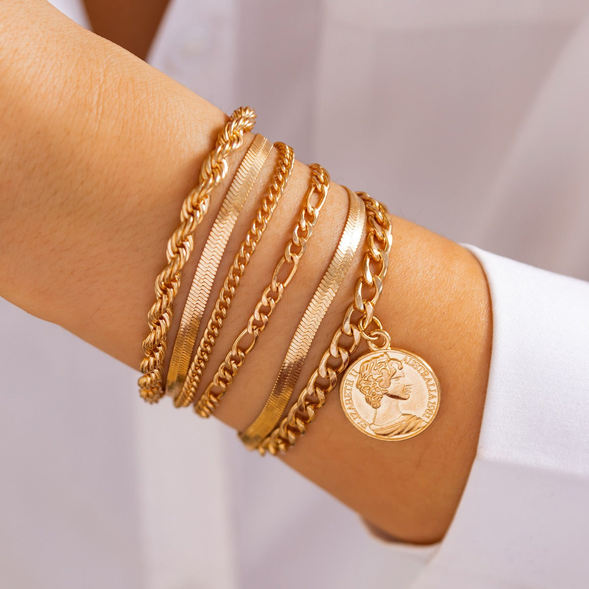 Imitation Pearl Stacking Bracelet Vera Lux