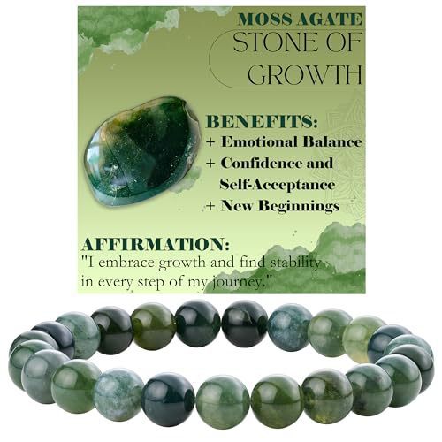 8mm Natural Stone Bead Bracelet White Turquoise Vera Lux