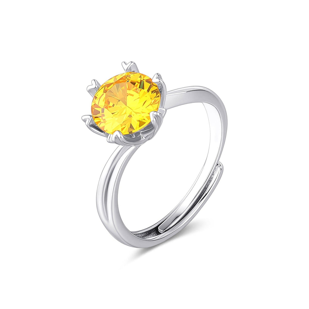 Simple And Versatile 2-Carat Designer Elegant Twisted-Style Six-Prong Ring For Women Vera Lux