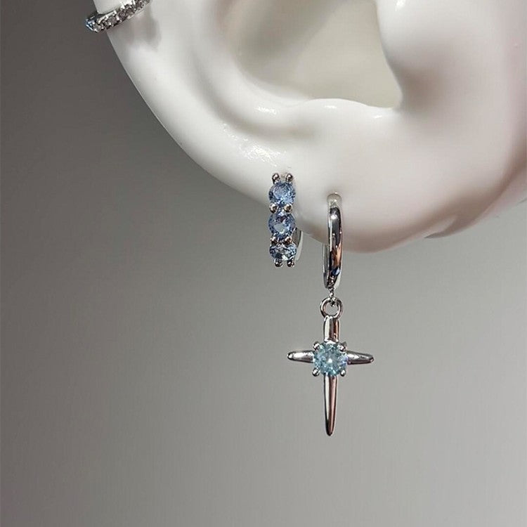 Niche Design Cross And Star Earrings Vera Lux