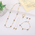 Blue Evil Eye Five Piece Jewelry Set Vera Lux