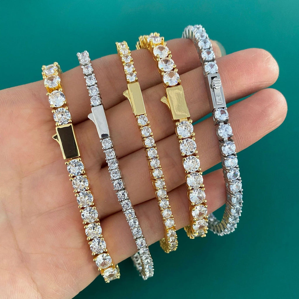 Stainless Steel Titanium Steel Zircon Bracelet Vera Lux