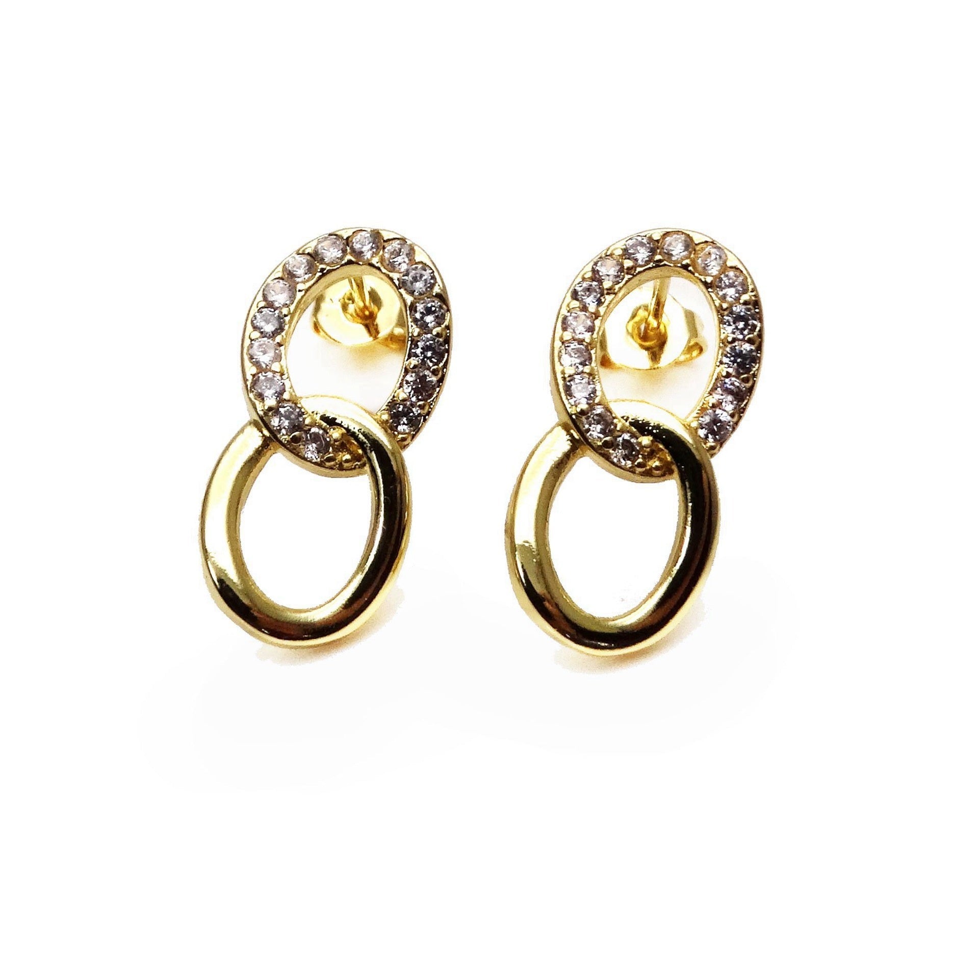 Copper Micro-inlaid Zircon Earrings Vera Lux