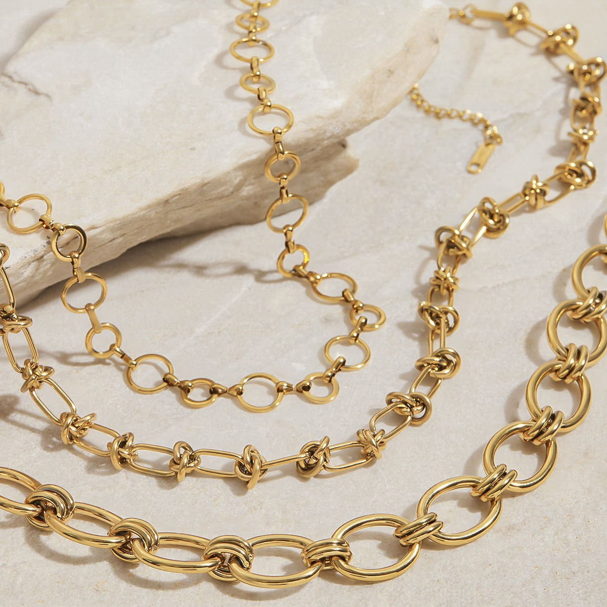 18K gold chain design simple and elegant necklace Vera Lux