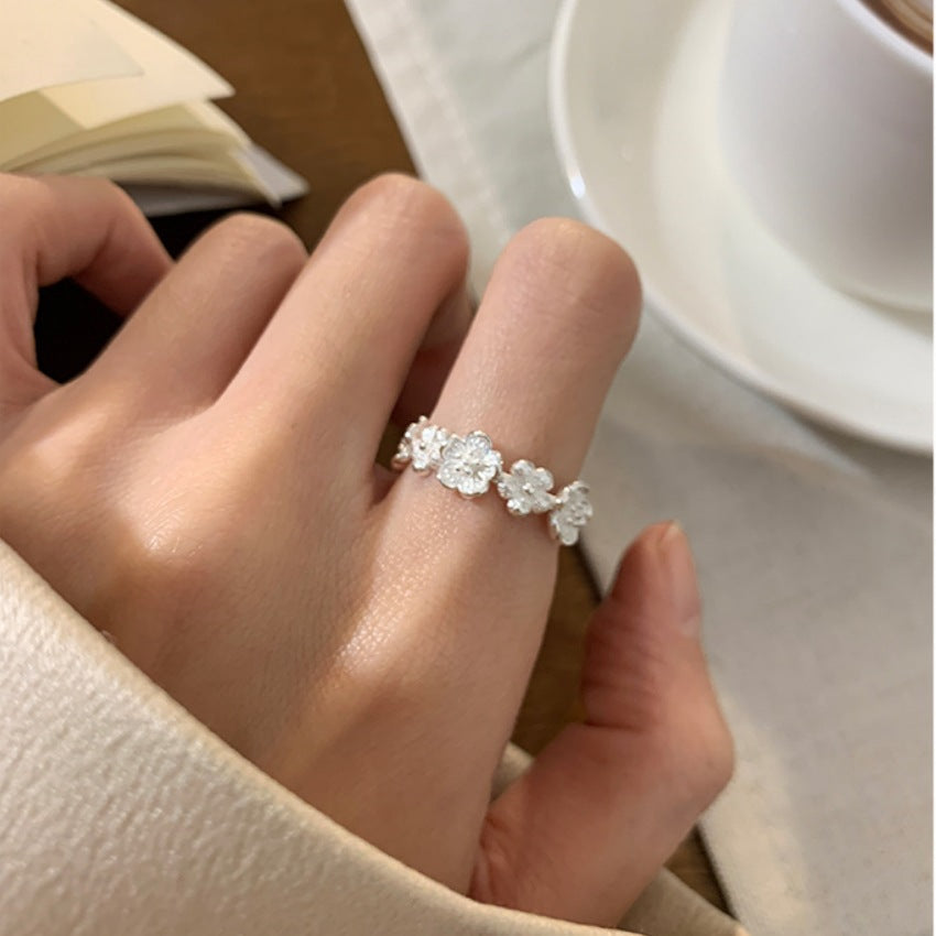 Women S925 Sterling Silver Ring, Minimalist High-End Non-Tarnish Vintage Jewelry Vera Lux