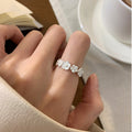 Women S925 Sterling Silver Ring, Minimalist High-End Non-Tarnish Vintage Jewelry Vera Lux