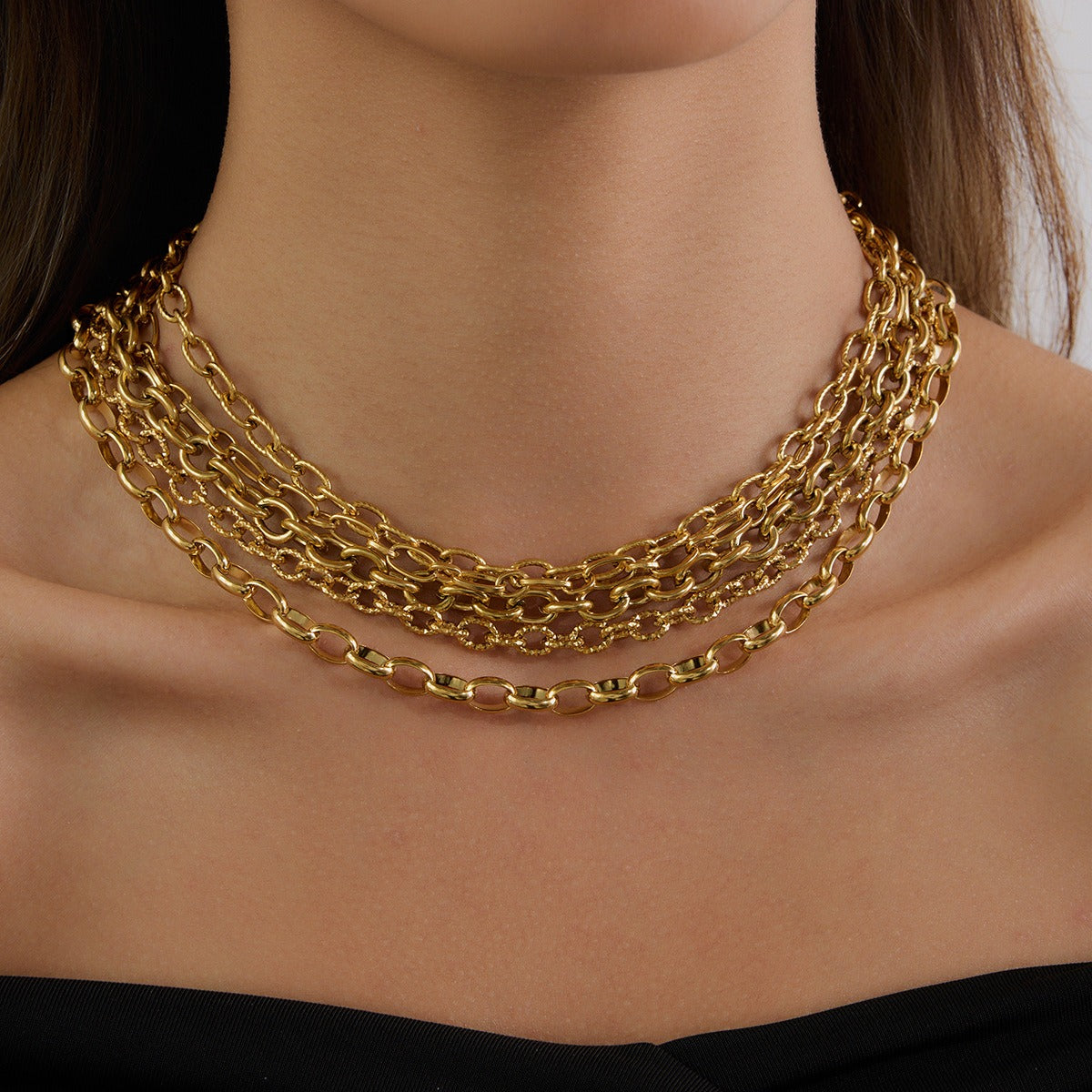 18K gold chain design exquisite simple necklace Vera Lux