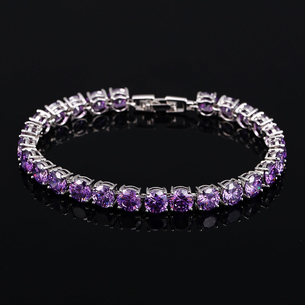 S925 Sterling Silver Lightweight Luxury Zircon Bracelet Vera Lux