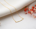 Customized Curved Bar Name Necklace Vera Lux
