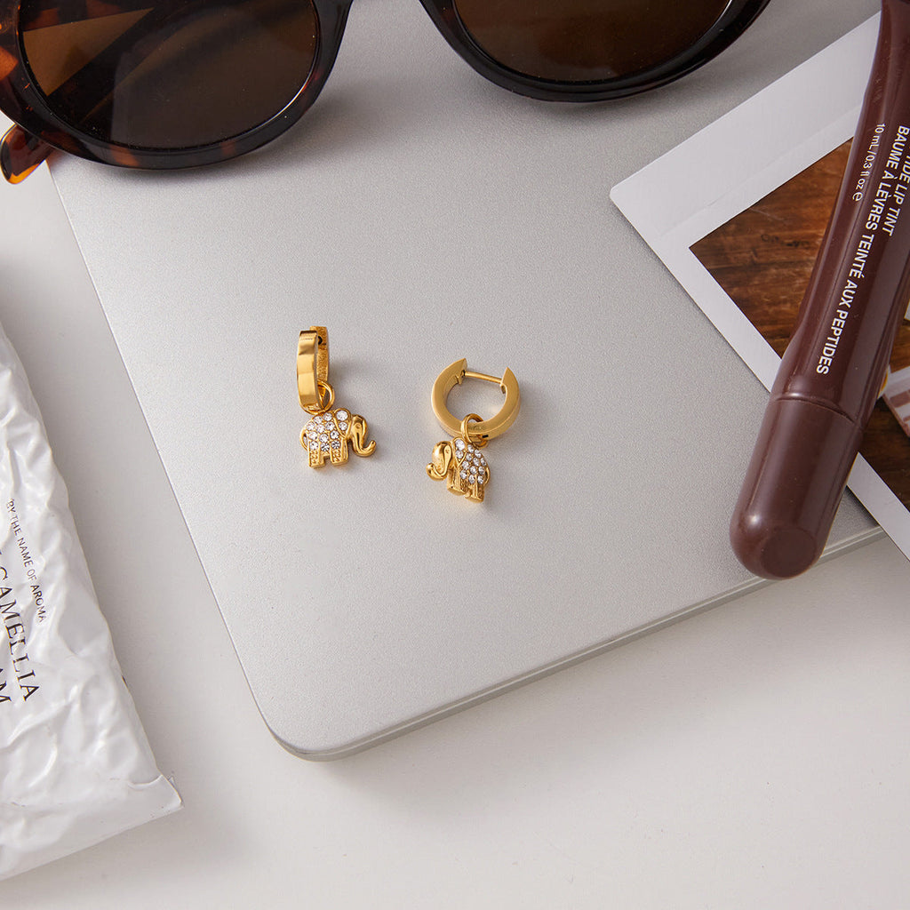 Elephant Zircon Earring Collection Vera Lux