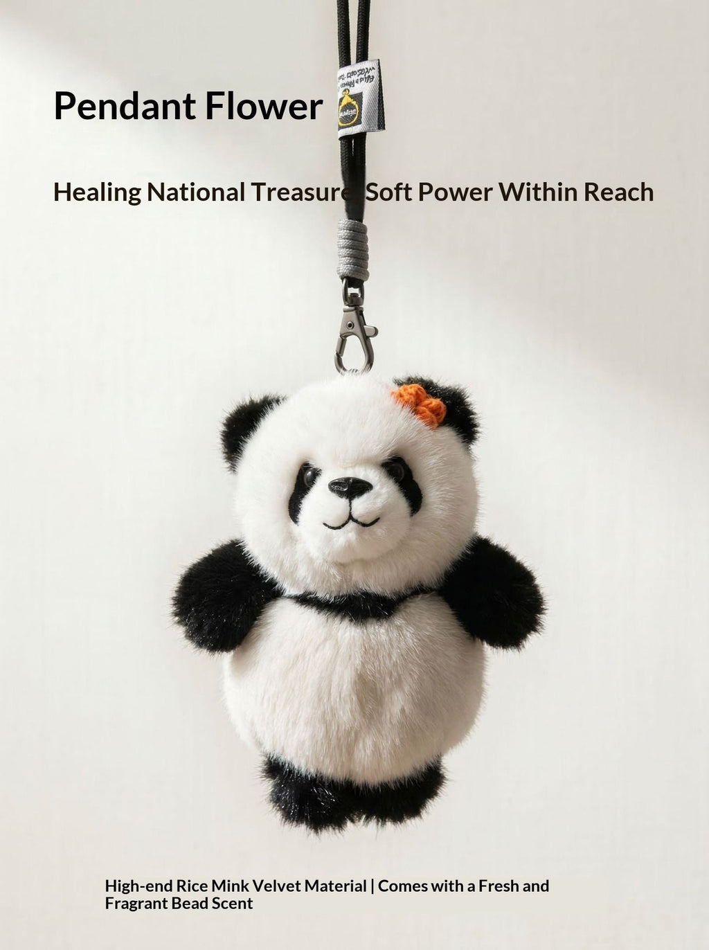 Plush Toy Pendant Panda Vera Lux