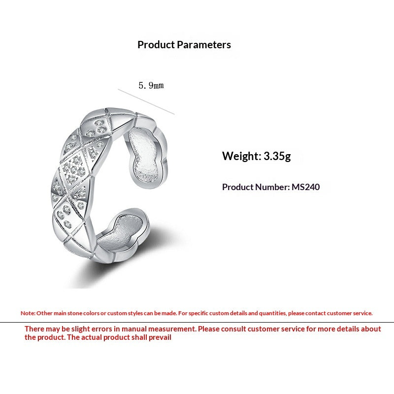 Korean-style Minimalist Niche Pure Copper Gold-plated Ring For Women Vera Lux