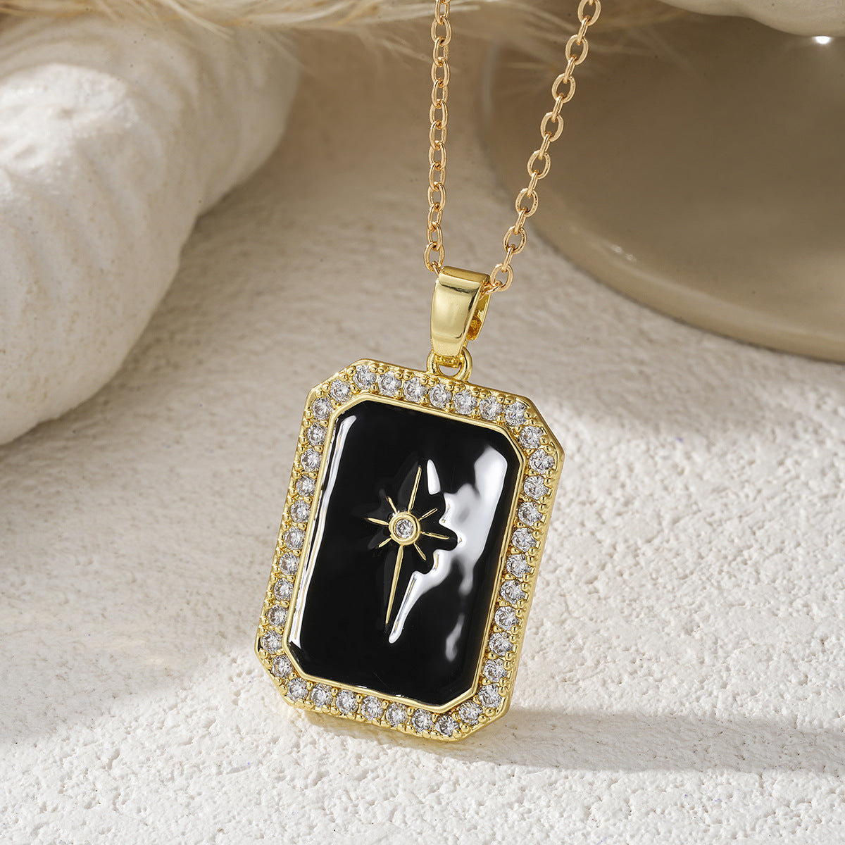 Creative Personalized Eight-Pointed Star Cross Necklace Vera Lux