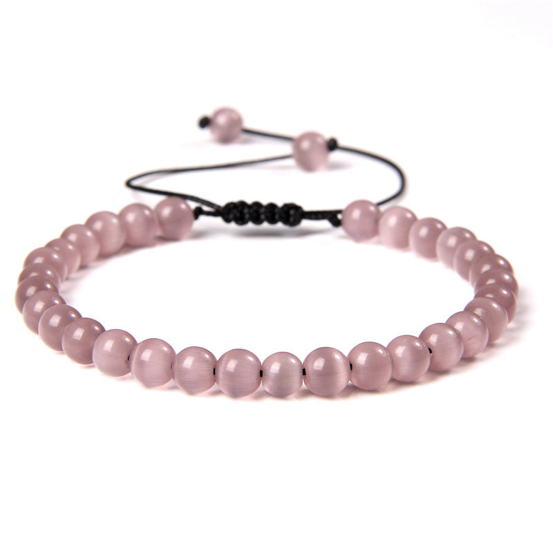 6mm Natural Stone Beads Womens Bracelet Yoga Energy Sports Vera Lux