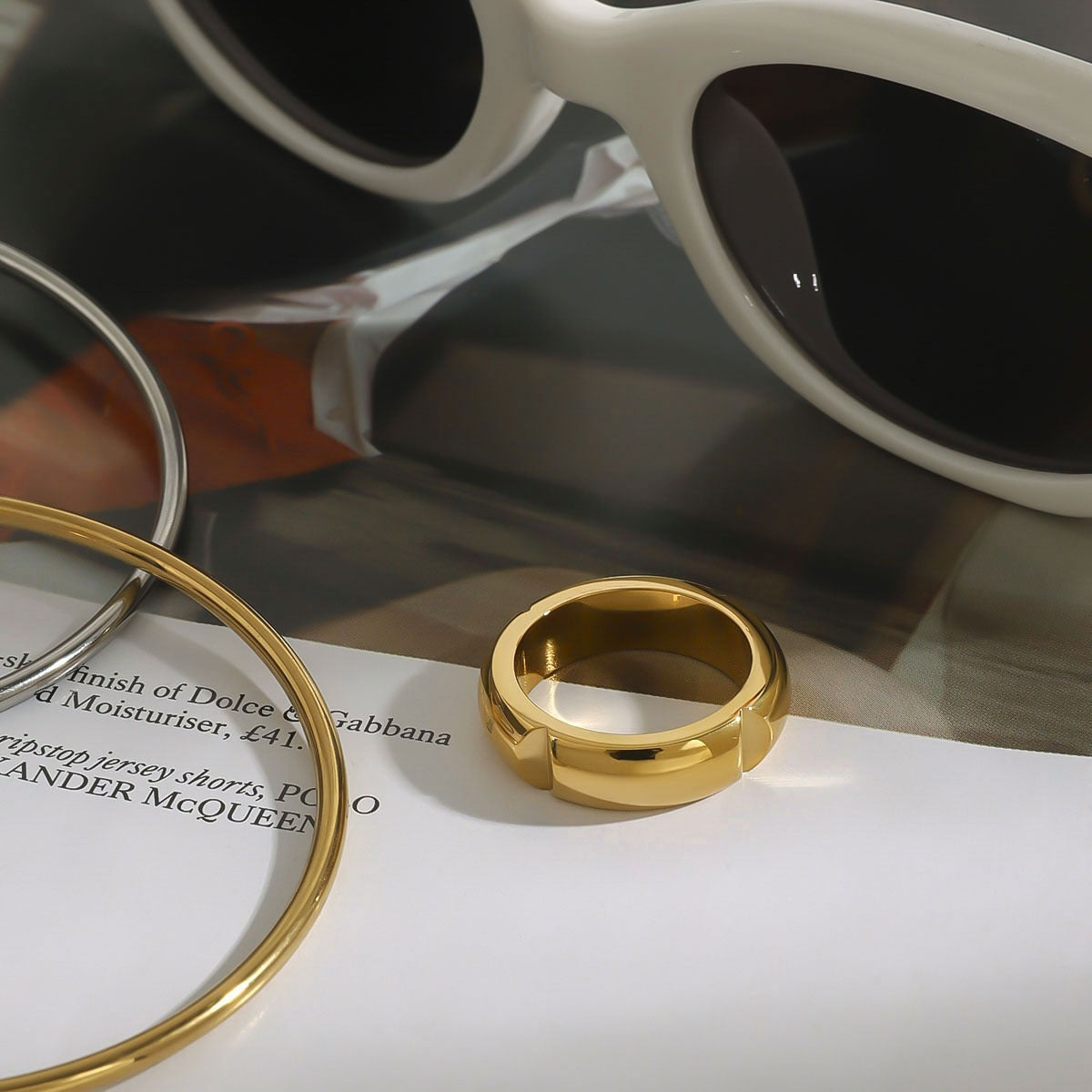 18k gold light luxury high-end ring Vera Lux