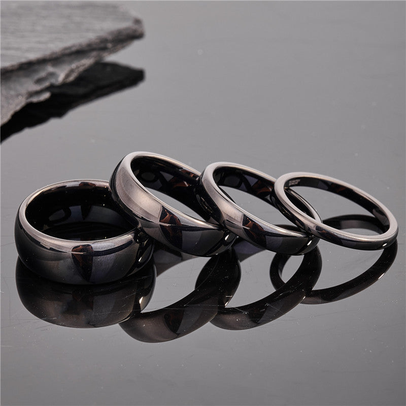 Sleek Unisex Polished Tungsten Carbide Ring That Wont Fade Vera Lux