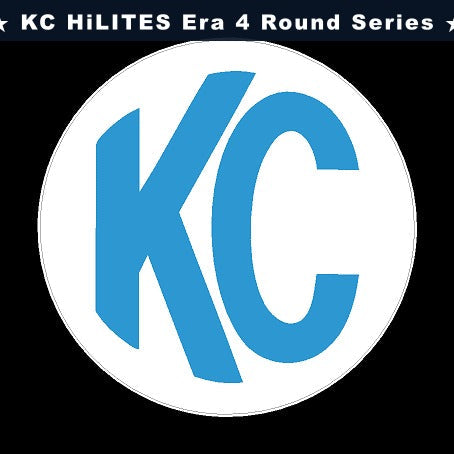 KC HiLITES Era 4 ROUND Series Light Cover Overlays - Universal StickerFab