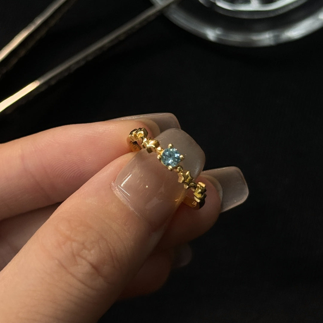 Fashionable Casual Womens Ring Inlaid With Zircon Vera Lux