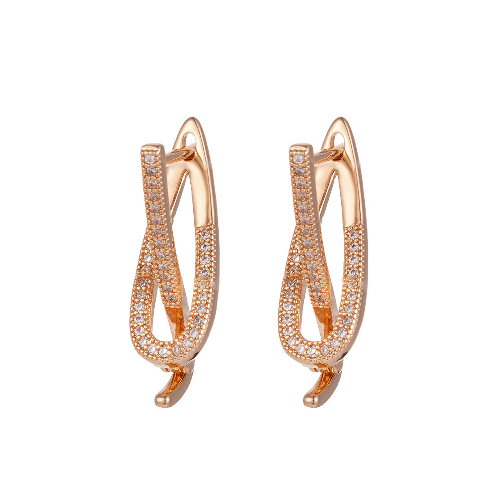 Geometric Copper Micro Earrings Vera Lux
