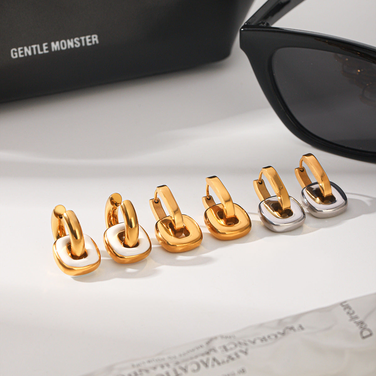 Trendy Fashionable Minimalist Double-ring Vera Lux