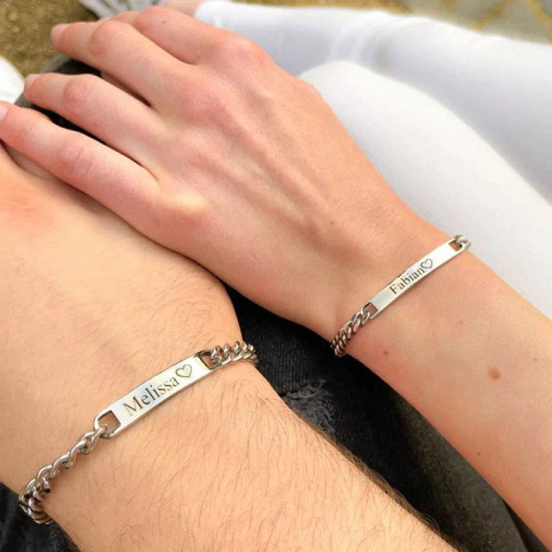 European And American Jewelry Couple Bracelet Titanium Steel Vera Lux