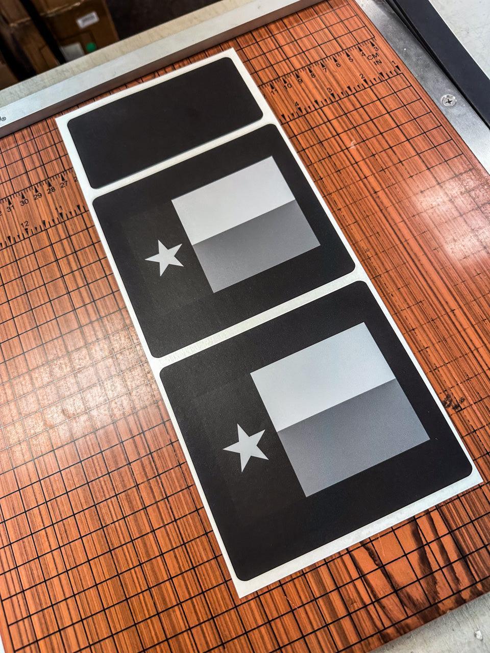 American Flag Sun Visor Warning Overlays - 2024+ Land Cruiser StickerFab