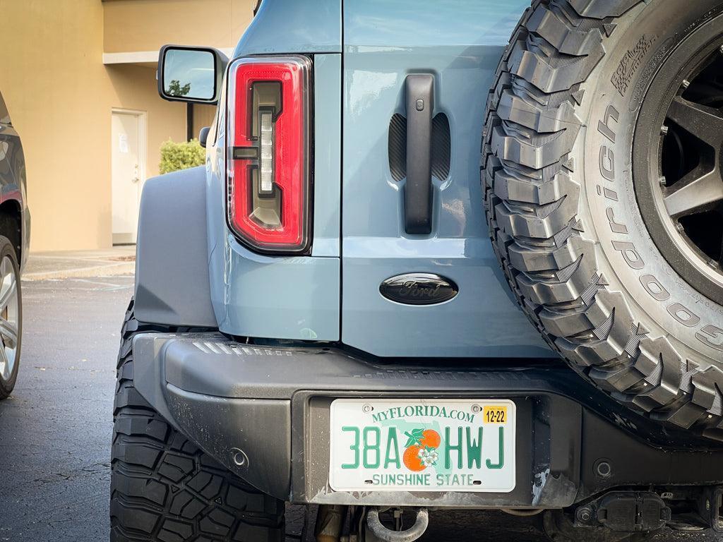 Ford Bronco Rear Oval Emblem Overlay (Tint or Solid) - 2021-2026 Bronco / Bronco Sport StickerFab