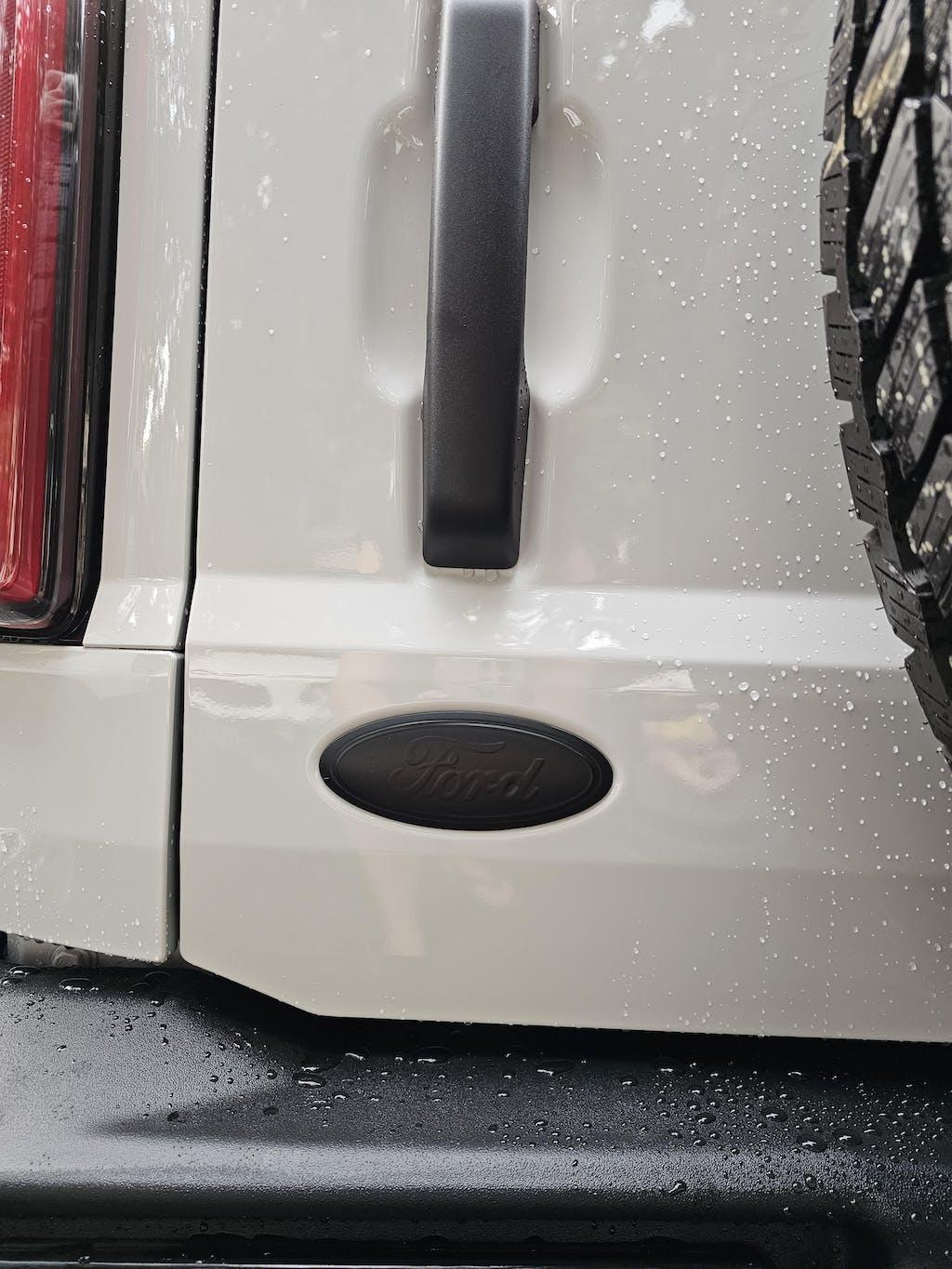 Ford Bronco Rear Oval Emblem Overlay (Tint or Solid) - 2021-2026 Bronco / Bronco Sport StickerFab
