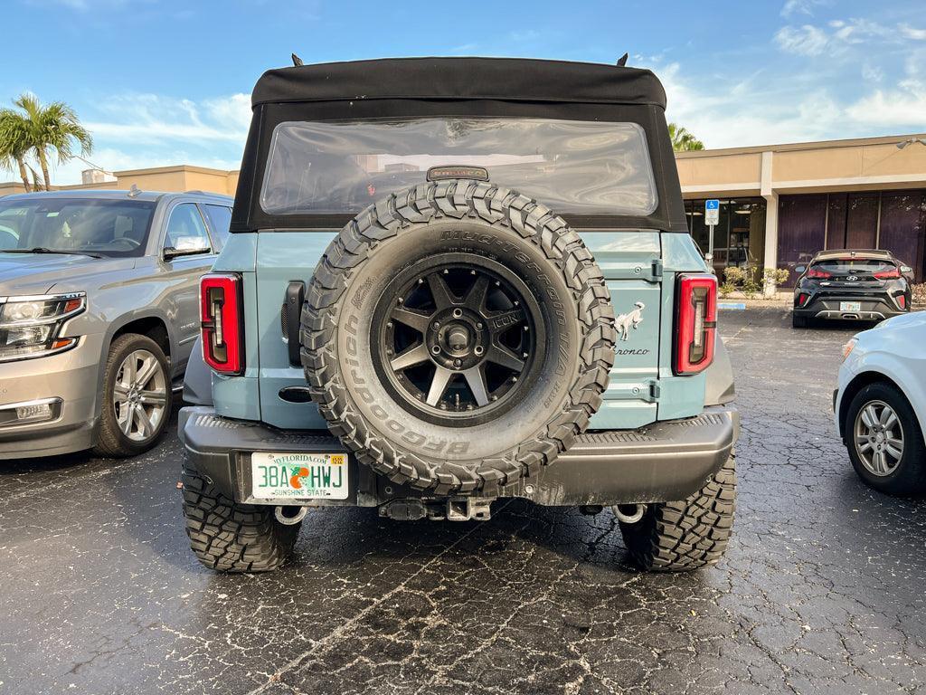 Ford Bronco Rear Oval Emblem Overlay (Tint or Solid) - 2021-2026 Bronco / Bronco Sport StickerFab
