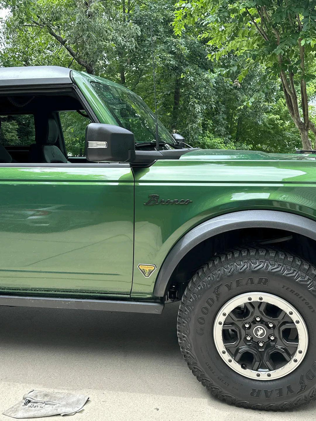 Ford Bronco Cursive Script Metal Emblem Templates - 2021+ Bronco StickerFab