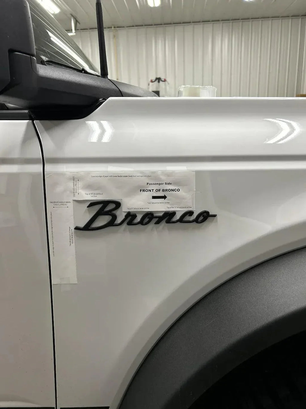 Ford Bronco Cursive Script Metal Emblem Templates - 2021+ Bronco StickerFab