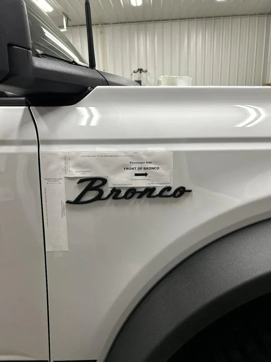Ford Bronco Cursive Script Metal Emblem Templates - 2021+ Bronco StickerFab