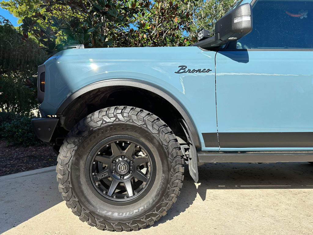 Ford Bronco Cursive Script Metal Emblem Templates - 2021+ Bronco StickerFab