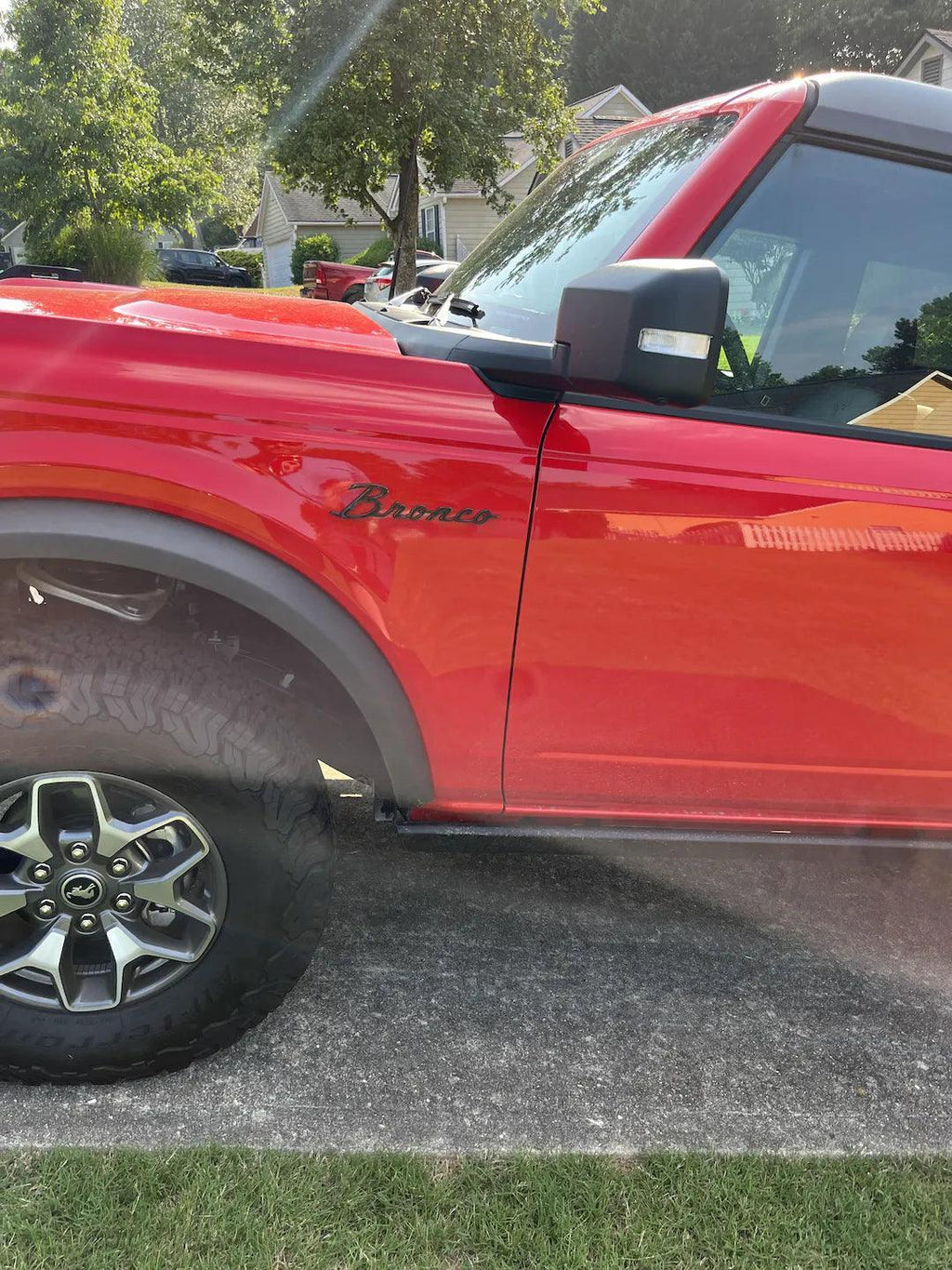 Ford Bronco Cursive Script Metal Emblem Templates - 2021+ Bronco StickerFab