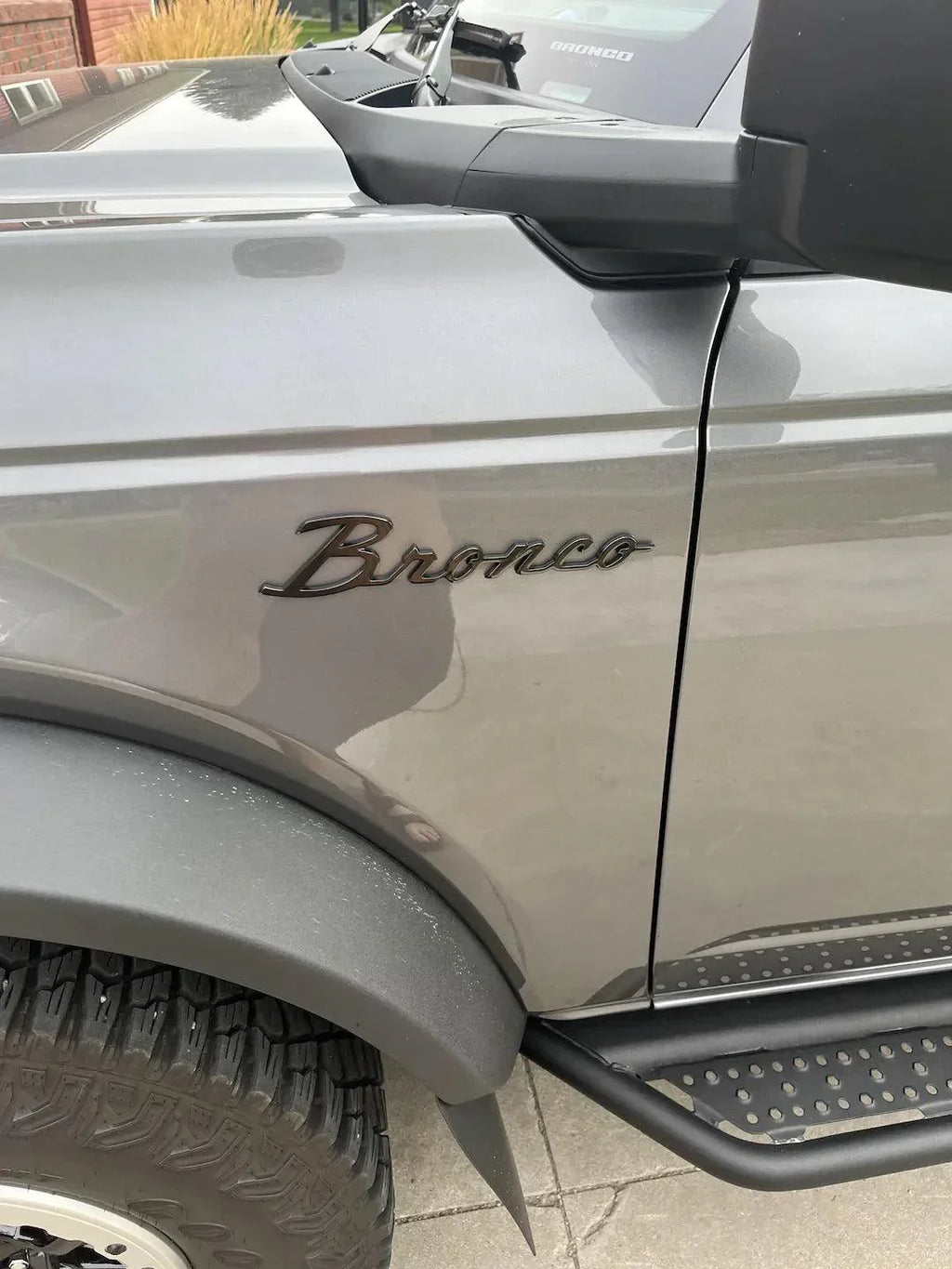 Ford Bronco Cursive Script Metal Emblem Templates - 2021+ Bronco StickerFab