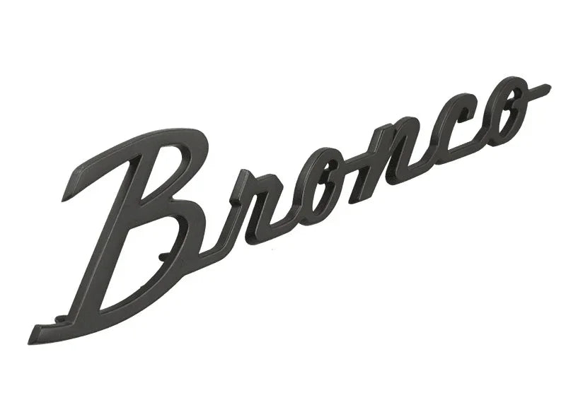 Ford Bronco Cursive Script Metal Emblem Templates - 2021+ Bronco StickerFab