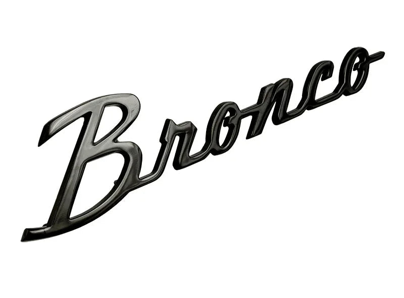 Ford Bronco Cursive Script Metal Emblem Templates - 2021+ Bronco StickerFab