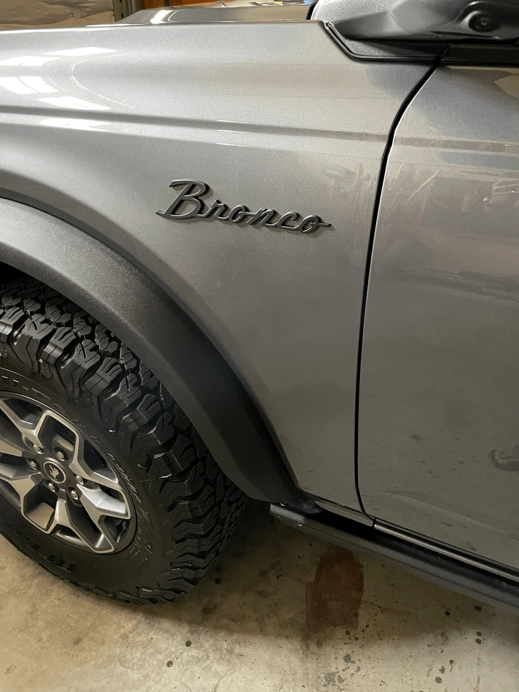 Ford Bronco Cursive Script Metal Emblem Templates - 2021+ Bronco StickerFab