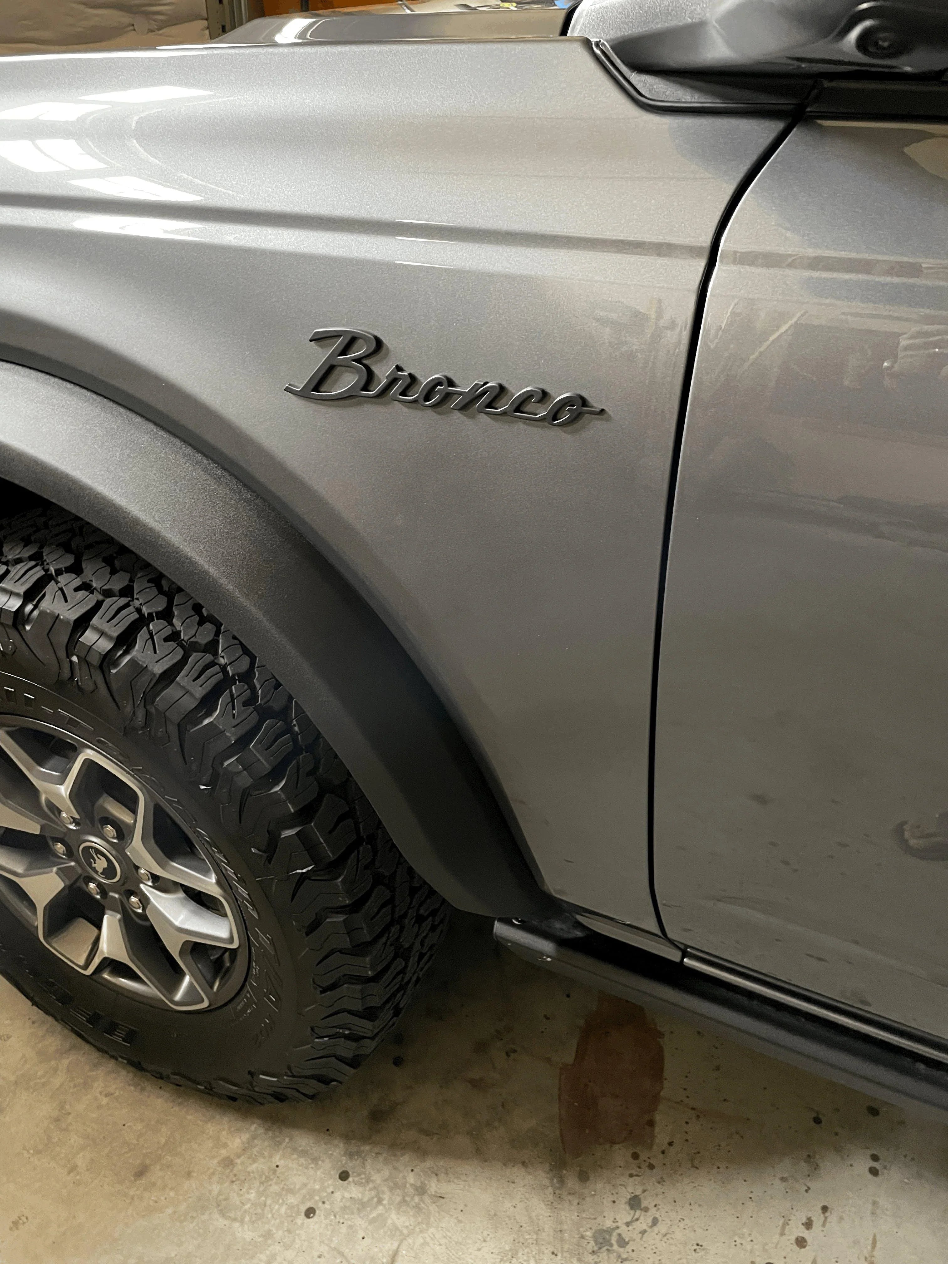 Ford Bronco Cursive Script Metal Emblem Templates - 2021+ Bronco StickerFab